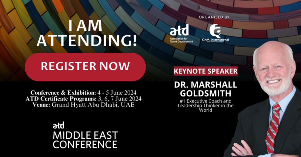 Join me at the region's biggest event for the vibrant L&D community & lead the future of learning. See you there